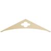 Ekena Millwork GPP060X015X100TUR Turner Architectural Grade PVC Gable Pediments, 60"W x 15"H x 1"P (6/12) Pitch view 1