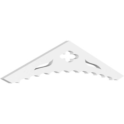 Ekena Millwork GPP036X008X100WEL Wellington Architectural Grade PVC Gable Pediments, 36"W x 7 1/2"H x 1"P (5/12) Pitch