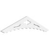 Ekena Millwork GPP036X008X100WEL Wellington Architectural Grade PVC Gable Pediments, 36"W x 7 1/2"H x 1"P (5/12) Pitch view 1