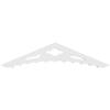 Ekena Millwork GPP036X008X100WEL Wellington Architectural Grade PVC Gable Pediments, 36"W x 7 1/2"H x 1"P (5/12) Pitch view 4