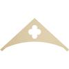 Ekena Millwork GPP048X022X100TUR Turner Architectural Grade PVC Gable Pediments, 48"W x 22"H x 1"P (11/12) Pitch view 1