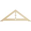 Ekena Millwork GPP060X023X100ART Artisan Architectural Grade PVC Gable Pediments, 60"W x 22 1/2"H x 1"P (9/12) Pitch view 1