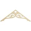 Ekena Millwork GPP060X023X100BOR Bordeaux Architectural Grade PVC Gable Pediments, 60"W x 22 1/2"H x 1"P (9/12) Pitch view 1