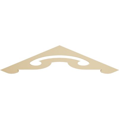 Ekena Millwork GPP036X008X100PRE Preston Architectural Grade PVC Gable Pediments, 36"W x 7 1/2"H x 1"P (5/12) Pitch