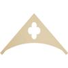 Ekena Millwork GPP036X021X100TUR Turner Architectural Grade PVC Gable Pediments, 36"W x 21"H x 1"P (14/12) Pitch view 1