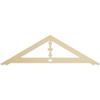 Ekena Millwork GPP060X018X100ART Artisan Architectural Grade PVC Gable Pediments, 60"W x 17 1/2"H x 1"P (7/12) Pitch view 1