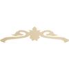 Ekena Millwork GPP072X018X100FLO Florence Architectural Grade PVC Gable Pediments, 72"W x 18"H x 1"P (6/12) Pitch view 1
