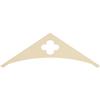 Ekena Millwork GPP048X016X100TUR Turner Architectural Grade PVC Gable Pediments, 48"W x 16"H x 1"P (8/12) Pitch view 4