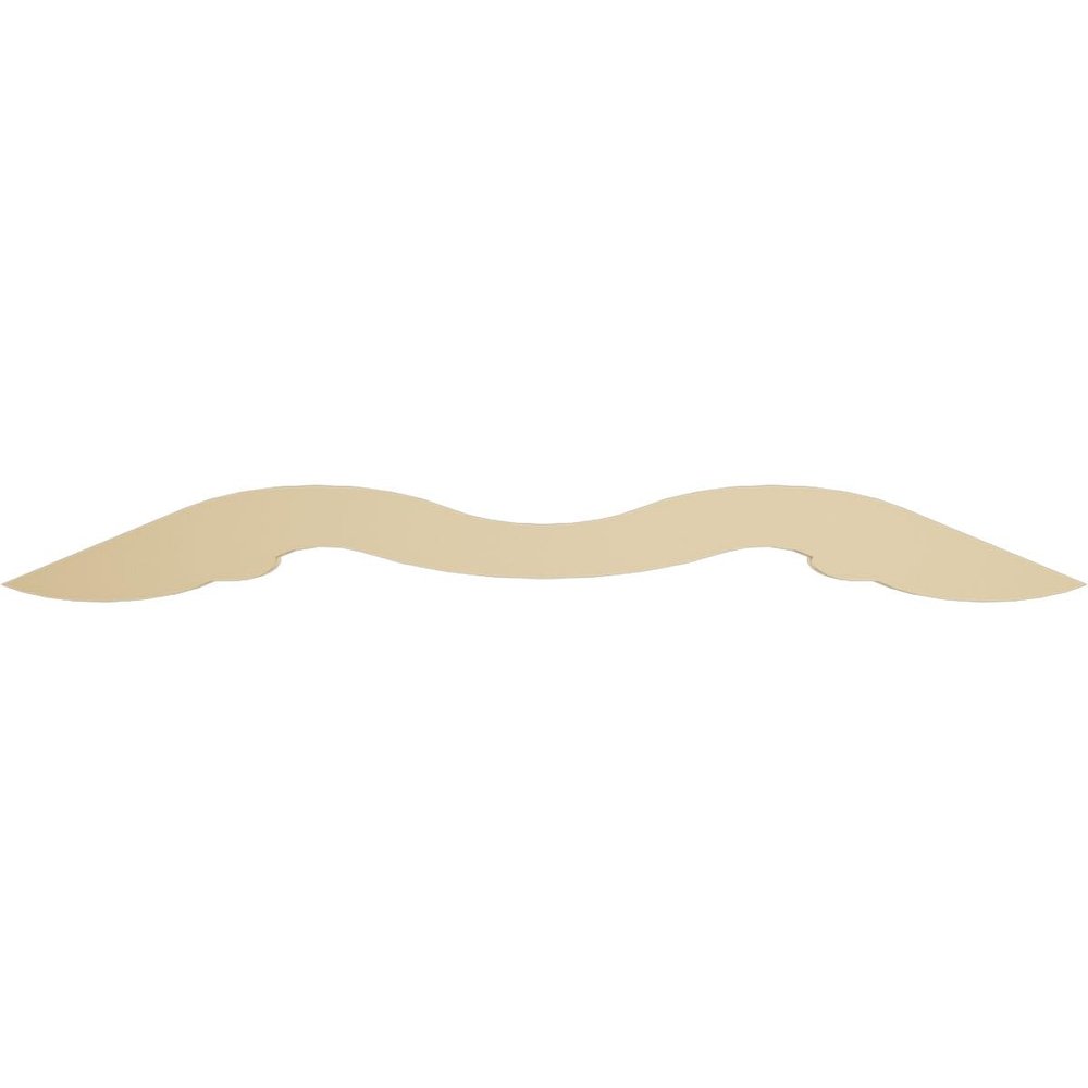 Ekena Millwork GPP036X008X100MIL Milton Architectural Grade PVC Gable Pediments, 36"W x 7 1/2"H x 1"P (5/12) Pitch
