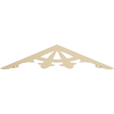 Ekena Millwork GPP036X008X100ROB Robin Architectural Grade PVC Gable Pediments, 36"W x 7 1/2"H x 1"P (5/12) Pitch