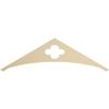 Ekena Millwork GPP060X018X100TUR Turner Architectural Grade PVC Gable Pediments, 60"W x 17 1/2"H x 1"P (7/12) Pitch view 1