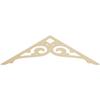 Ekena Millwork GPP036X011X100BOR Bordeaux Architectural Grade PVC Gable Pediments, 36"W x 10 1/2"H x 1"P (7/12) Pitch view 1
