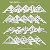 Ekena Millwork GPP048X024X100AUS Austin Architectural Grade PVC Gable Pediments, 48"W x 24"H x 1"P (12/12) Pitch view 2