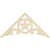 Ekena Millwork GPP048X024X100AUS Austin Architectural Grade PVC Gable Pediments, 48"W x 24"H x 1"P (12/12) Pitch view 4