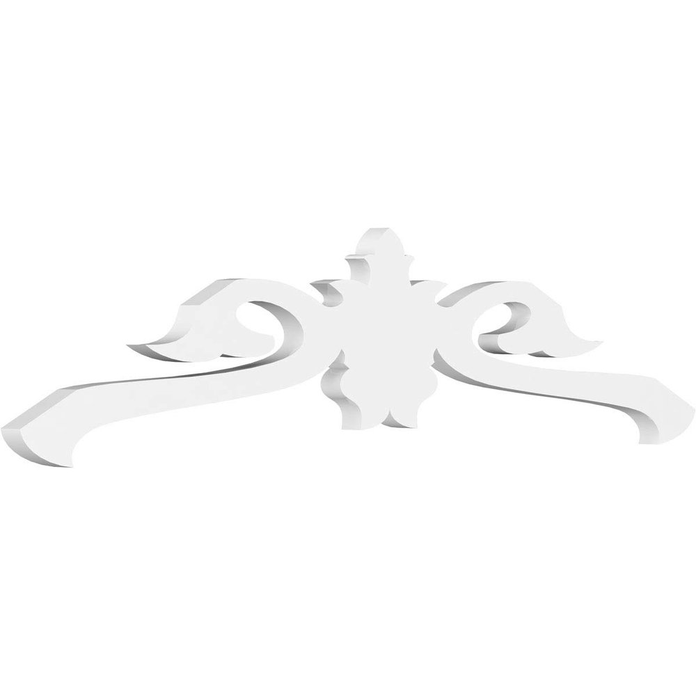 Ekena Millwork GPP036X009X100FLO Florence Architectural Grade PVC Gable Pediments, 36"W x 9"H x 1"P (6/12) Pitch