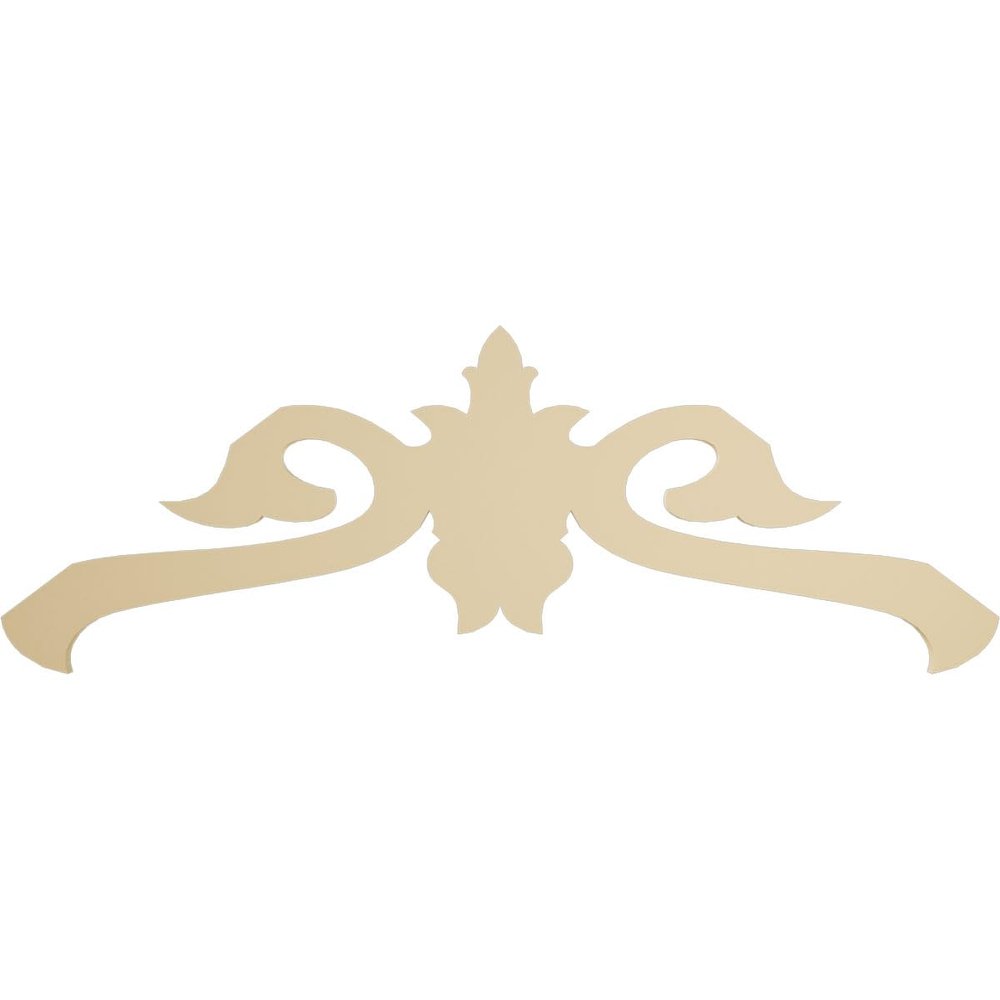 Ekena Millwork GPP060X023X100FLO Florence Architectural Grade PVC Gable Pediments, 60"W x 22 1/2"H x 1"P (9/12) Pitch