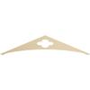 Ekena Millwork GPP060X013X100TUR Turner Architectural Grade PVC Gable Pediments, 60"W x 12 1/2"H x 1"P (5/12) Pitch view 1