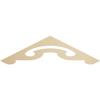 Ekena Millwork GPP072X018X100NOR Northwest Architectural Grade PVC Gable Pediments, 72"W x 18"H x 1"P (6/12) Pitch view 1