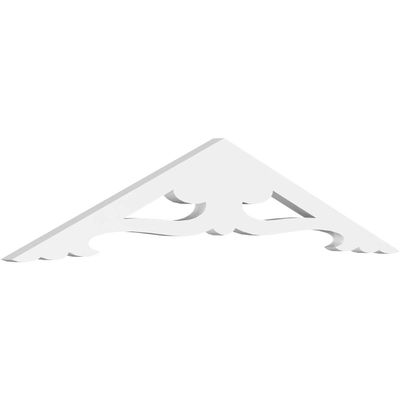 Ekena Millwork GPP036X008X100CRN Cornelia Architectural Grade PVC Gable Pediments, 36"W x 7 1/2"H x 1"P (5/12) Pitch