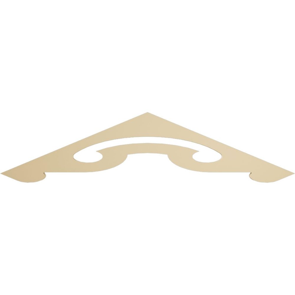 Ekena Millwork GPP060X013X100NOR Northwest Architectural Grade PVC Gable Pediments, 60"W x 12 1/2"H x 1"P (5/12) Pitch