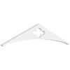 Ekena Millwork GPP036X008X100TUR Turner Architectural Grade PVC Gable Pediments, 36"W x 7 1/2"H x 1"P (5/12) Pitch view 1