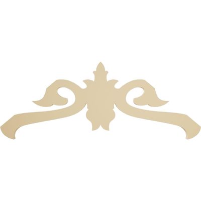 Ekena Millwork GPP036X015X100FLO Florence Architectural Grade PVC Gable Pediments, 36"W x 15"H x 1"P (10/12) Pitch