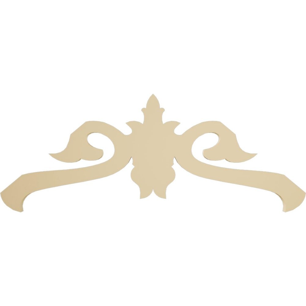 Ekena Millwork GPP036X015X100FLO Florence Architectural Grade PVC Gable Pediments, 36"W x 15"H x 1"P (10/12) Pitch