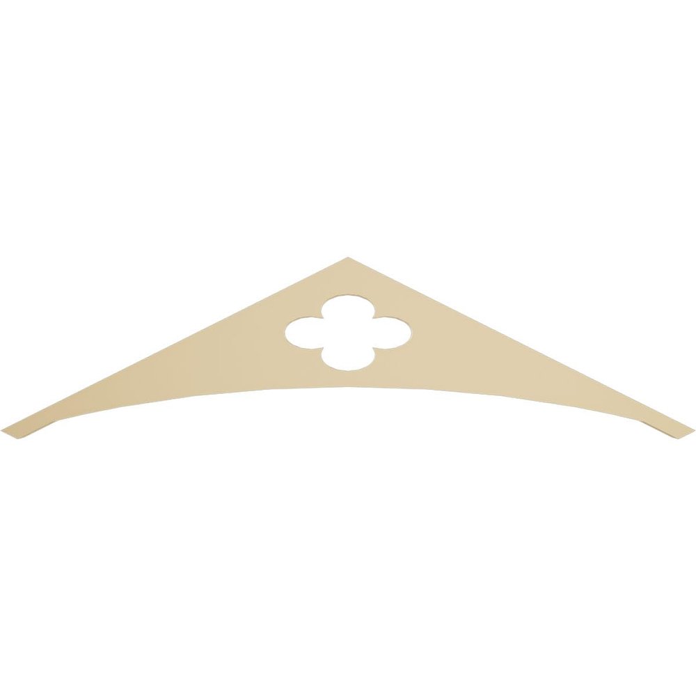 Ekena Millwork GPP036X009X100TUR Turner Architectural Grade PVC Gable Pediments, 36"W x 9"H x 1"P (6/12) Pitch