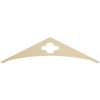 Ekena Millwork GPP036X009X100TUR Turner Architectural Grade PVC Gable Pediments, 36"W x 9"H x 1"P (6/12) Pitch view 1