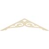 Ekena Millwork GPP060X015X100BOR Bordeaux Architectural Grade PVC Gable Pediments, 60"W x 15"H x 1"P (6/12) Pitch view 4