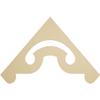 Ekena Millwork GPP036X021X100NOR Northwest Architectural Grade PVC Gable Pediments, 36"W x 21"H x 1"P (14/12) Pitch view 1