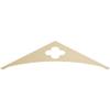 Ekena Millwork GPP072X018X100TUR Turner Architectural Grade PVC Gable Pediments, 72"W x 18"H x 1"P (6/12) Pitch view 1