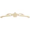 Ekena Millwork GPP060X013X100FLO Florence Architectural Grade PVC Gable Pediments, 60"W x 12 1/2"H x 1"P (5/12) Pitch view 1