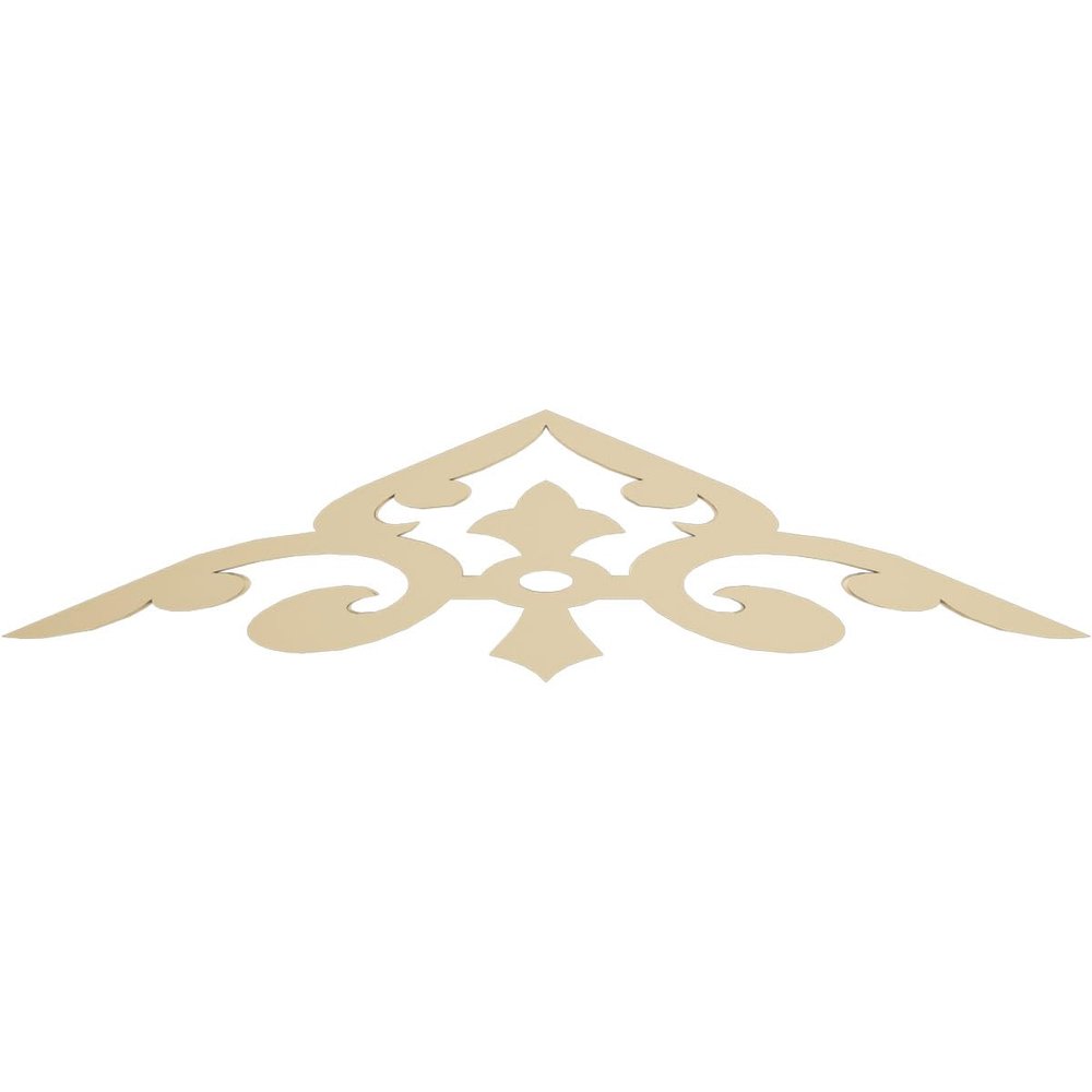Ekena Millwork GPP036X008X100WIN Winston Architectural Grade PVC Gable Pediments, 36"W x 7 1/2"H x 1"P (5/12) Pitch