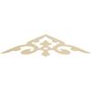Ekena Millwork GPP036X008X100WIN Winston Architectural Grade PVC Gable Pediments, 36"W x 7 1/2"H x 1"P (5/12) Pitch view 1