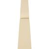 Ekena Millwork GPP036X008X100WIN Winston Architectural Grade PVC Gable Pediments, 36"W x 7 1/2"H x 1"P (5/12) Pitch view 3