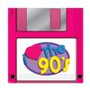 Beistle 90's Floppy Disk Luncheon Napkins 16 Pack 2-Ply Party Tableware view 1