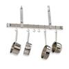 Handcrafted 48" Ceiling Bar w 12 Hooks Stainless Steel view 2