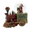 Roman 7.25-Inch Musical Santa with Train Glitterdome  100mm Snow Globe Tabletop Christmas Decoration view 1