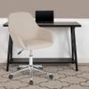 EMMA + OLIVER Cortana Home and Office Mid-Back Chair in Beige Fabric view 1