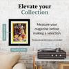 Creative Picture Frames 10 x 12 Magazine Frame with Full-Strength Glass, Holds Up To A 1/4" Thick Media with Installed Hangers for Easy Mounting, 12x14 Manhattan Black Frame with White Mat view 2