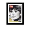 Creative Picture Frames 8.5 x 10.87 Magazine Frame with Full-Strength Glass, Holds Up To A 1/4" Thick Media with Installed Hangers for Easy Mounting, 11x14 Manhattan Black Frame with White Mat view 1