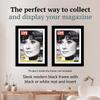Creative Picture Frames 8.5 x 10.87 Magazine Frame with Full-Strength Glass, Holds Up To A 1/4" Thick Media with Installed Hangers for Easy Mounting, 11x14 Manhattan Black Frame with White Mat view 3