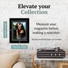 Creative Picture Frames 8.75 x 11.25 Magazine Frame with Full-Strength Glass, Holds Up To A 1/4" Thick Media with Installed Hangers for Easy Mounting, 11x14 Manhattan Black Frame with Black Mat view 2