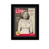Creative Picture Frames 10.5 x 14 Magazine Frame with Full-Strength Glass, Holds Up To A 1/4" Thick Media with Installed Hangers for Easy Mounting, 12x16 Manhattan Black Frame with Black Mat view 1