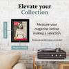 Creative Picture Frames 10.5 x 14 Magazine Frame with Full-Strength Glass, Holds Up To A 1/4" Thick Media with Installed Hangers for Easy Mounting, 12x16 Manhattan Black Frame with Black Mat view 2