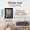 Creative Picture Frames 10.5 x 13.12 Magazine Frame with Full-Strength Glass, Holds Up To A 1/4" Thick Media with Installed Hangers for Easy Mounting, 12x14 Manhattan Black Frame with Black Mat view 2