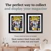 Creative Picture Frames 8 x 10.5 Magazine Frame with Full-Strength Glass, Holds Up To A 1/4" Thick Media with Installed Hangers for Easy Mounting, 10x12 Manhattan Black Frame with White Mat view 3