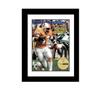 Creative Picture Frames 8 x 10.75 Magazine Frame with Full-Strength Glass, Holds Up To A 1/4" Thick Media with Installed Hangers for Easy Mounting, 10x12 Manhattan Black Frame with White Mat view 1