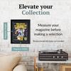 Creative Picture Frames 8 x 10.5 Magazine Frame with Full-Strength Glass, Holds Up To A 1/4" Thick Media with Installed Hangers for Easy Mounting, 10x12 Manhattan Black Frame with Black Mat view 2